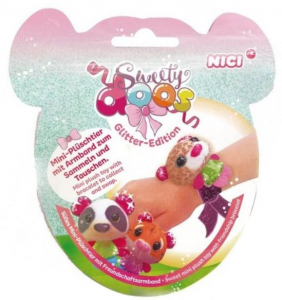 Nici Sweetydoos csillám plüssfigura karszalaggal 6 cm - többféle (47720)