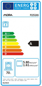 Mora P2252AS gáztűzhely inox