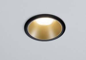 Paulmann ColeCoin Zigbee LED-es beépíthető lámpa fekete-arany (93395)