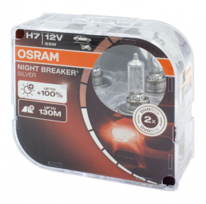 Osram Night Breaker Silver + 100 % izzó H7 PX26d 12 V 55 W 2 db (3064210NBSDUO)