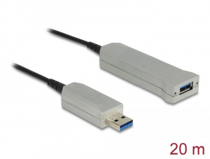 Delock akt&iacute;v optikai k&aacute;bel USB 5Gbps-A apa > USB 5Gbps-A anya 20m (83739)