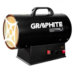 Graphite 58GE100 gázos hőlégbefúvó(akkus) 15kW, akku nélkül