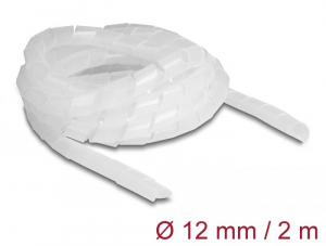 Delock spirál flexibilis kábelburkolat 2m x 12mm áttetsző (19038)
