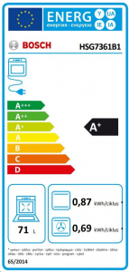 Bosch HSG7361B1 beépíthető gőzsütő