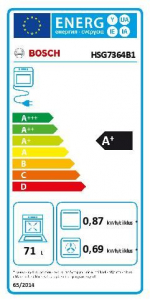 Bosch HSG7364B1 beépíthető gőzsütő