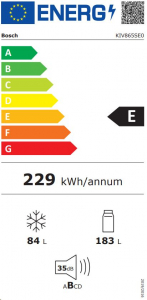 Bosch KIV865SE0 beépíthető alulfagyasztós hűtőszekrény