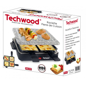 Techwood TRA-47P raclette grillsütő 4 személyes