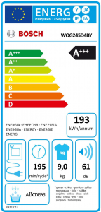 Bosch WQG245D4BY szárítógép