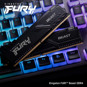 32GB 2666MHz DDR4 RAM Kingston Fury Beast CL16 (2x16GB) (KF426C16BBK2/32)