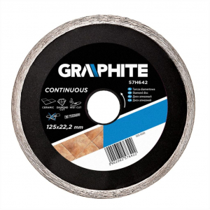 Graphite 57H642 gyémánt vágókorong 125 mm folyamatos élű