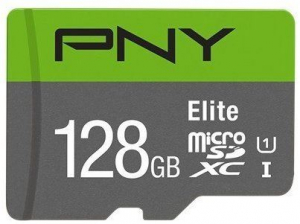 128GB microSDXC PNY Elite U1 A1 V10 + adapter (P-SDU128V11100EL-GE)