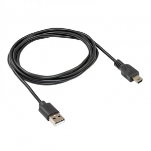 Akyga USB-A - Mini-B (5-tűs) kábel 1.8m fekete (AK-USB-03)