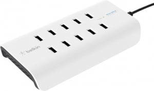 Belkin USB-s töltőállomás aljzat fehér-fekete (B2B139vf)