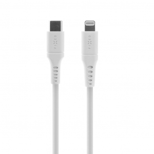 FIXED Liquid Silicone USB-C - Lightning kábel fehér (FIXDLS-CL05-WH)