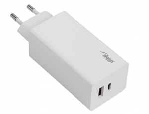 Akyga USB-A + USB-C hálózati töltő adapter fehér (AK-CH-20)