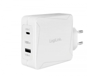 LogiLink USB-A + USB-C hálózati adapter fehér (PA0281)