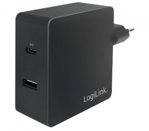 LogiLink USB-A + USB-C hálózati adapter fekete (PA0213)