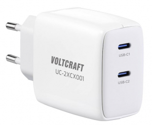 VOLTCRAFT 2xUSB-C hálózati adapter fehér (VC-13091940)