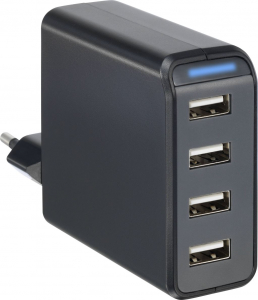 VOLTCRAFT 4xUSB-A hálózati töltő feket (VC-11331780)