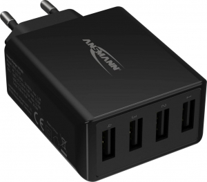 Ansmann 4xUSB-A hálózati adapter fekete (1001-0107)