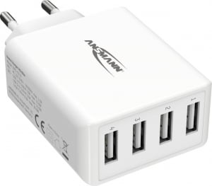 Ansmann 4xUSB-A hálózati adapter fehér (1001-0113)