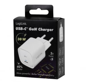 LogiLink USB-C hálózati adapter fehér (PA0279)