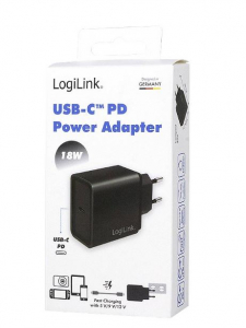 LogiLink 1xUSB-C hálózati adapter fekete (PA0258)