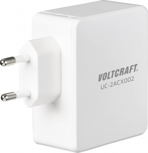 VOLTCRAFT 1xUSB-A + 1xUSB-C hálózati adapter fehér (VC-11744740)