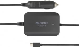 VOLTCRAFT USB-C + USB-A autós töltő fekete (VC-12380810)