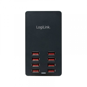 LogiLink 8xUSB-A hálózati adapter fekete (PA0140)