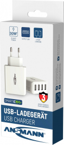 Ansmann 4xUSB-A hálózati adapter fehér (1001-0113)