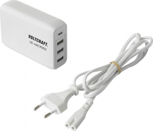 VOLTCRAFT 1xUSB-C + 3xUSB-A hálózati adapter fehér (VC-11744745)