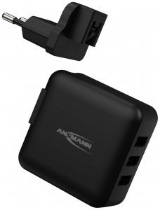 Ansmann 3xUSB-A hálózati adapter fekete (1001-0139)