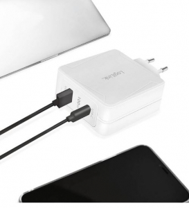 LogiLink USB-A + USB-C hálózati adapter fehér (PA0281)