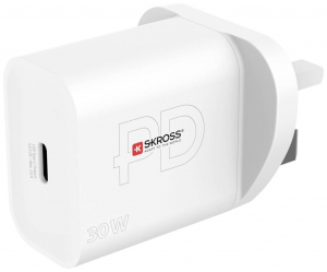 Skross USB-C úti adapter UK fehér (SKCH000530WPDUKCN)