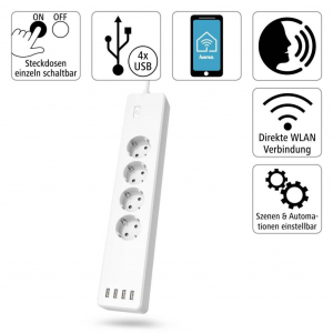 Hama 00176574 WiFi okos elosztó Fehér