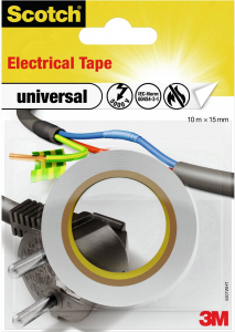 3M Universal 4401WHT szigetelőszalag, fehér, 10 m x 15 mm