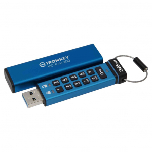 Pen Drive 32GB Kingston IronKey Keypad 200 USB 3.2 Gen 1 (IKKP200/32GB)