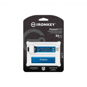 Pen Drive 32GB Kingston IronKey Keypad 200 USB 3.2 Gen 1 (IKKP200/32GB)