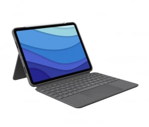 Logitech Combo Touch UK English (Qwerty) iPad Pro 12.9-inch (5th & 6th gen) billentyűzettok Oxfordi szürke (920-010214)