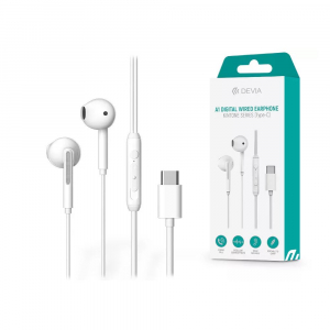 Devia Kintone A1 USB-C vezetékes headset fehér (ST379802)