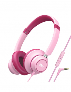 MEE audio KIDJAMZ KJ45 hallást védő mikrofonos fejhallgató gyermekeknek limitált hangnyomással pink (MEE-HP-KJ45-PK)