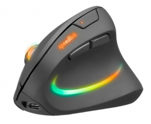 Speedlink Piavo Pro vezeték nélküli újratölthető ergonómikus egér fekete (SL-630026-BK)