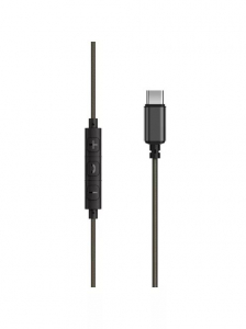 MEE audio M6-USB memória kábeles sport fülhallgató Type-C csatlakozóval fekete (MEE-EP-M6USB-BK)