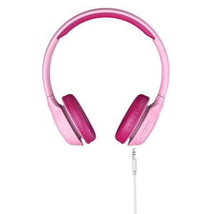 MEE audio KIDJAMZ KJ45BT hallást védő mikrofonos Bluetooth fejhallgató gyermekeknek limitált hangnyomással pink (MEE-HP-KJ45BT-PK)