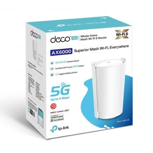 TP-Link Deco X80 AX6000 Mesh Wi-Fi 6 rendszer (1-pack) (DECO X80-5G(1-PACK))