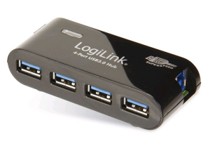 LogiLink UA0170 4 Portos USB 3.0 HUB fekete