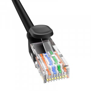 Baseus Ethernet CAT5 hálózati kábel 0,5m fekete (B00133206111-00)