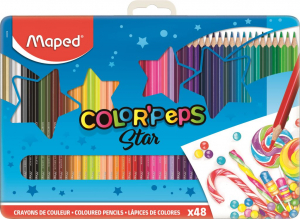 Maped "Color`Peps" színes ceruza készlet és fém doboz 48 különböző szín (832058)