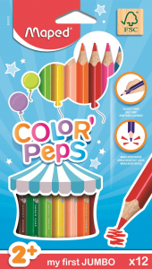 Maped "Color`Peps Maxi" színes ceruza készlet 12db (IMA834010)